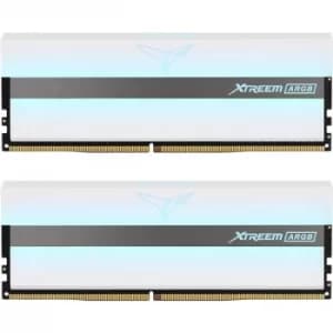 Team T-Force XTREEM ARGB 16GB White Heatsink with ARGB LEDs (2 x 8GB) DDR4 3200MHz DIMM System Memory