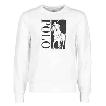 Polo Ralph Lauren SWEATSHIRT A CAPUCHE EN JOGGING DOUBLE KNIT TECH AVEC BIG PONY P mens Sweatshirt in White - Sizes EU XXL,EU S,EU M,EU L,EU XL,EU XS