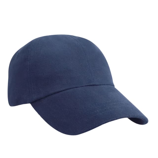 Result Womens Heavy Brushed Cotton Low Profile Baseball Cap in Navy Navy Female One Size