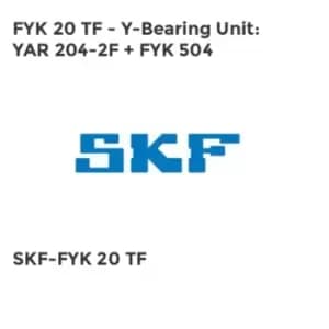 FYK 20 TF - Y-Bearing Unit: YAR 204-2F + FYK 504