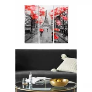 MDF566477032 Multicolor Decorative MDF Painting (3 Pieces)