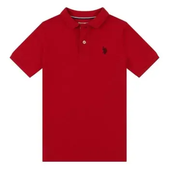 US Polo Assn US Polo Assn Pique Polo Junior Boys - Red