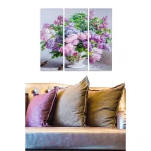 MDF627061085 Multicolor Decorative MDF Painting (3 Pieces)