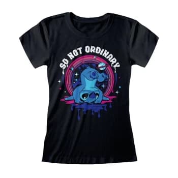 Lilo & Stitch - Not Ordinary Womens Medium T-Shirt - Black