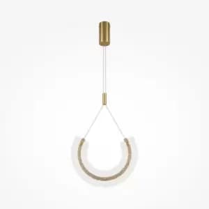 Maytoni Maya I Modern Integrated LED Pendant Ceiling Light Gold 3000K