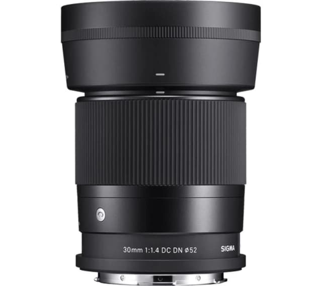 SIGMA Contemporary 30 mm f/1.4 DC DN Standard Prime Lens - for Canon, Black 085126302726