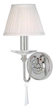Finsbury Park 1 Light Indoor Candle Wall Light Polished Nickel - Shade Not Included, E14