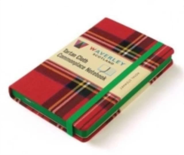 Waverley (L): Royal Stewart Tartan Cloth Large Commonplace Notebook Hardback