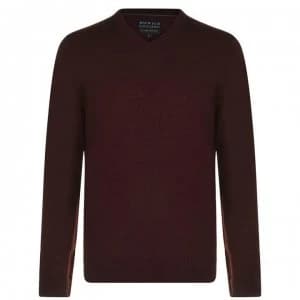 Howick Howick Arlington V Neck Jumper - Burg Marl