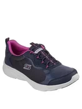 Skechers D'lux Comfort Trainers, Navy, Size 3, Women
