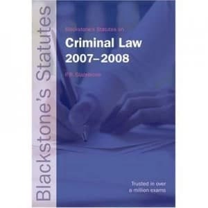 Criminal Law by Peter Glazebrook Paperback