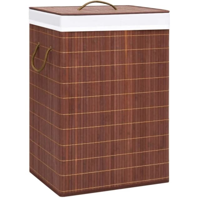 VIDAXL Bamboo Laundry Basket Brown 72 l Vidaxl 8720286010686