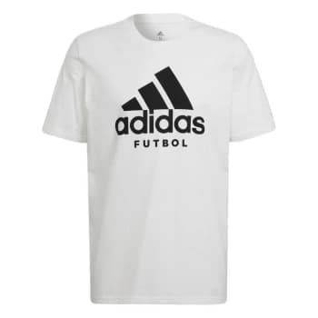 adidas Futbol Logo T-Shirt Mens - White