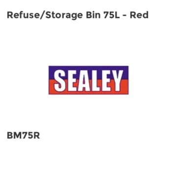 Refuse/Storage Bin 75L - Red