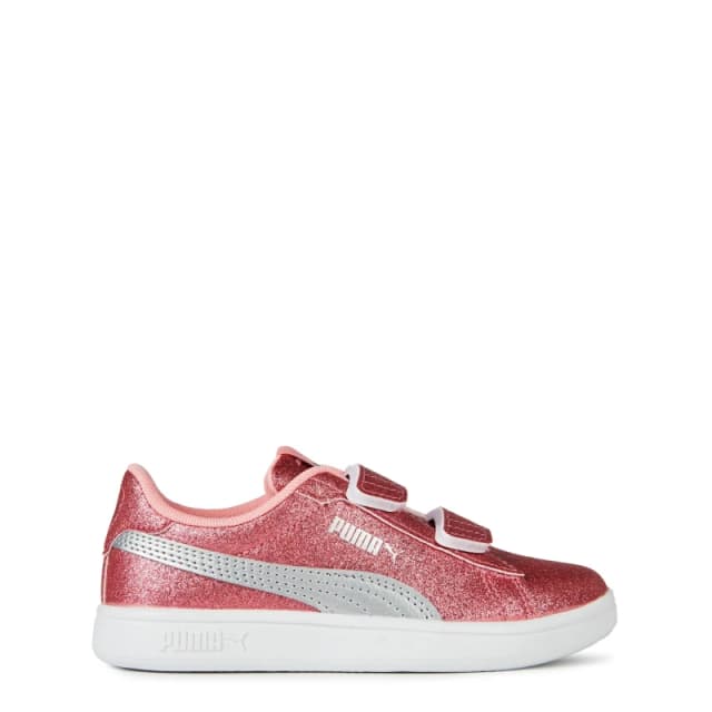Puma Smash 3.0 Glitz Glam V Infant Girl Trainers - Pink Pink C4