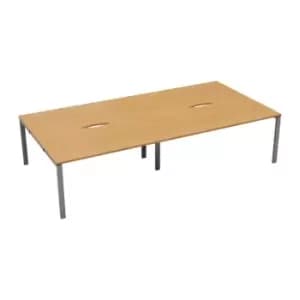 Tc CB 4 Person Bench 1600 x 800 Cut Out Beech-silver