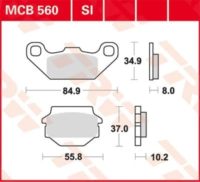 TRW MCB560SI Brake pad set Brake Pad Set,disc brake (402)