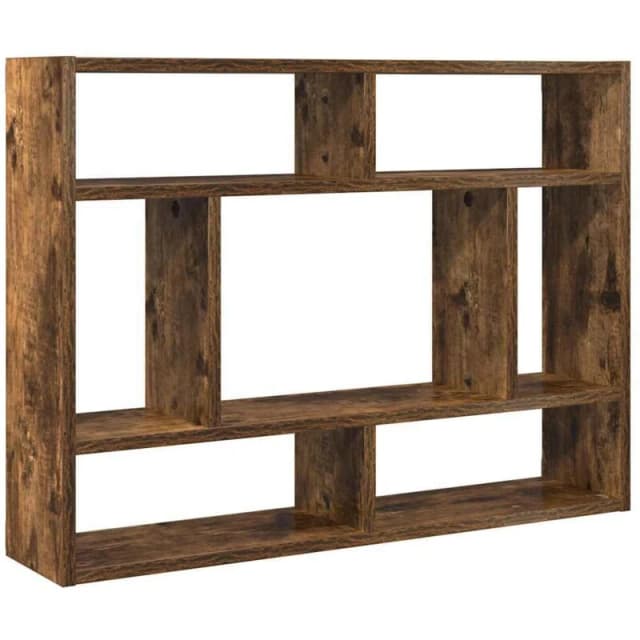 Vidaxl Wall Shelf Smoked Oak 75X16X55cm Engineered Wood, Brown 815843