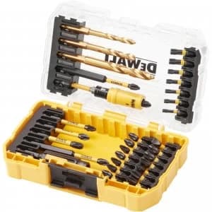 DEWALT 32 Piece FlexTorq Impact Screwdriver and Drill Bit Set in ToughCase