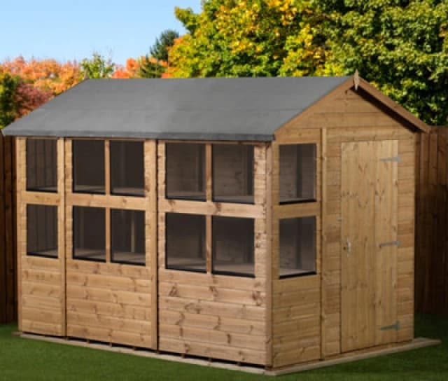 Empire Sheds Empire Apex Potting Shed 6X10 Single Door