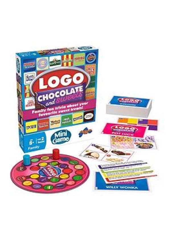 Drumond Park Logo Chocolate & Sweets Mini Board Game Fun for Groups - Adults & Families Travel-Size Trivia Game Perfect for Parties & Game Night