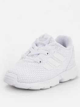 Adidas Originals Zx Flux El Infant Trainers - White