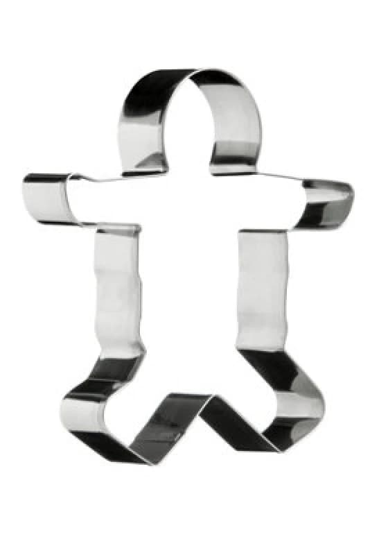 Premier Housewares Durable Man Cookie Cutter, Stainless Steel Cookie Cutters, Effortless Cuting Steel Cutters Silver