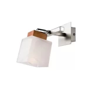 Dana Wall Light With Glass Shade Rustic, 1x E14