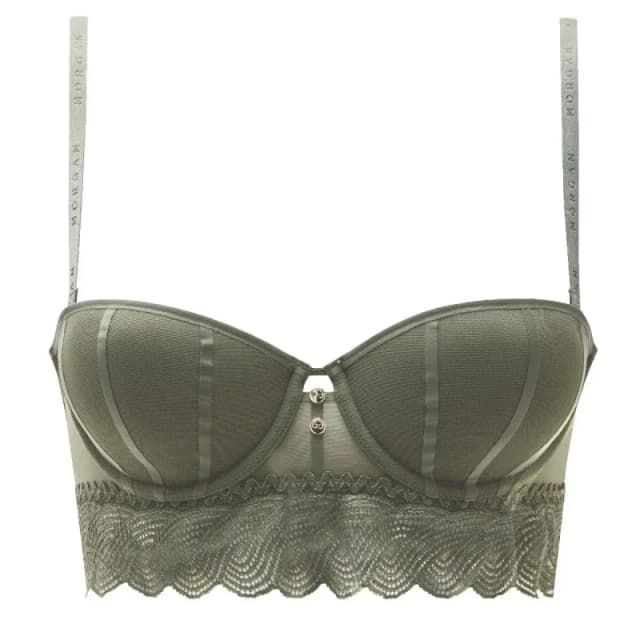 Morgan Moulded cup bandeau bra For Her Morgan Lorie Vert Female 95C