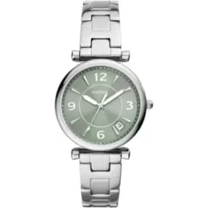 Ladies Fossil Carlie Three-Hand Date Stainless Steel Watch