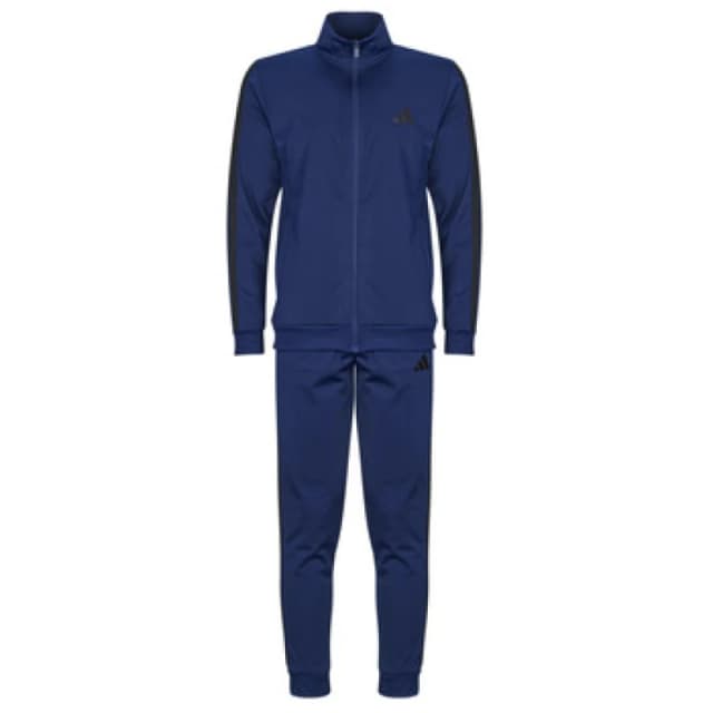 adidas Basic 3-Stripes Tricot Track Suit mens in Blue