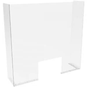 Seco Sneeze Guard Plexiglass Transparent 1000 x 960 x 200 mm