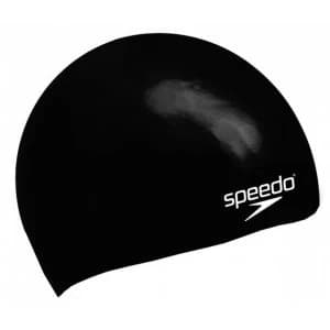 Speedo Moulded Silicone Caps Senior Black