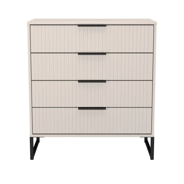 Ready Assembled 2 U Menai 4 Drawer Chest (Ready Assembled) in Taupe Size: Medium Taupe Unisex Medium
