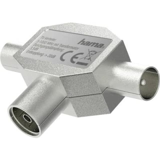 Hama Hama 00205236 cable splitter/combiner Silver 00205236