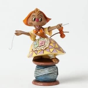 Disney Traditions Cinderella Kind Helper Suzy on Spool of Thread