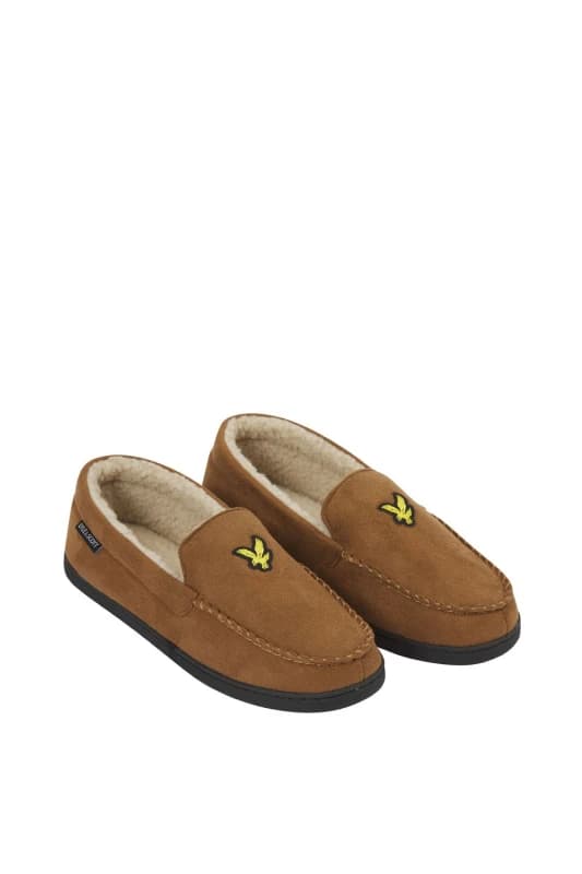 Lyle & Scott Aspen Slippers Dark Brown Brown
