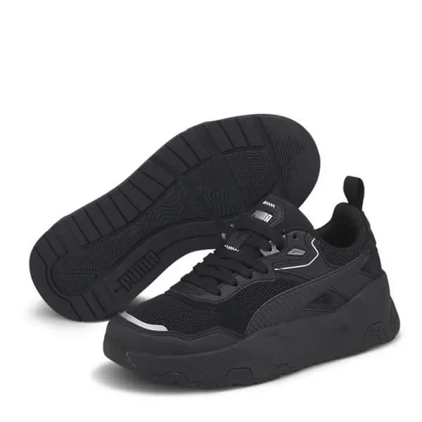 Puma Jr Court Trainers 3 (35.5) Black 02038603230