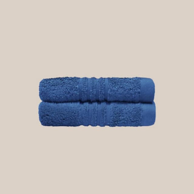 Misona Ultra Soft Bamboo Face Cloths Pack Of 2 - Smoky Blue