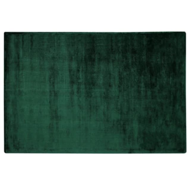Beliani Rug Gesi Ii Dark Green 140 X 200 Cm Viscose