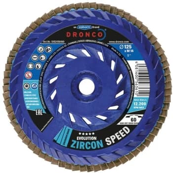 115XM14 Zircon Speed 60 Flap Disc - Dronco