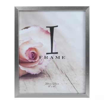 8" x 10" - iFrame Brushed Pewter Effect Photo Frame