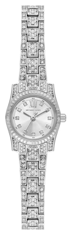Michael Kors MK4864 Mini Lexington PavA (19mm) Silver Dial Watch