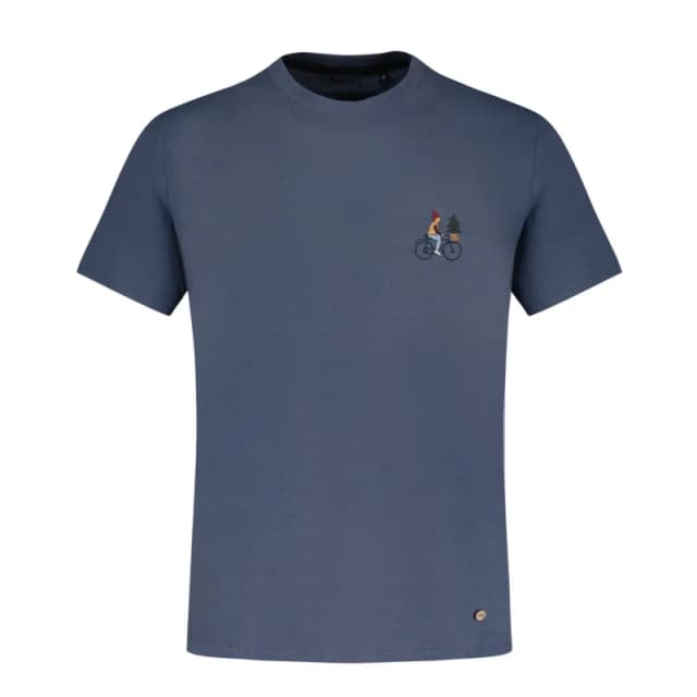 Faguo Cotton T-Shirt Faguo Arcy Bleu Male S