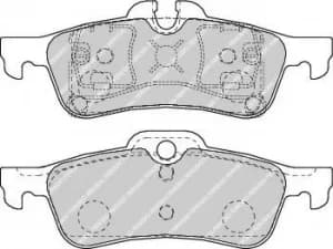 Ferodo FDB1676 Brake Pad Set Rear Axle Premier Car