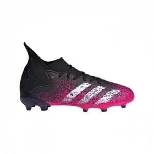 adidas Predator Freak .3 Childrens FG Football Boots - Black/ShockPink