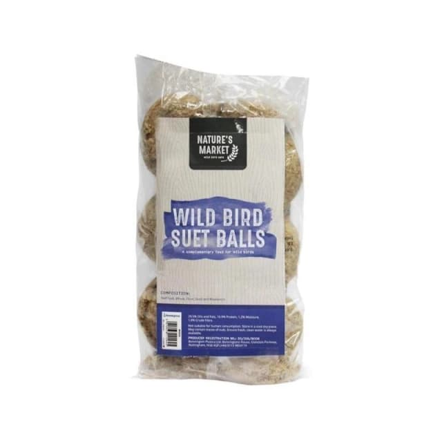 Natures Market 6 Pack Of Suet Fat Balls BF6UB