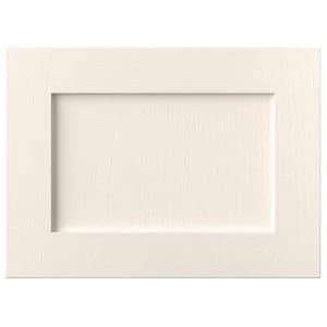 Cooke Lewis Carisbrooke Ivory Framed Fixed frame integrated extractor fan door W600mm