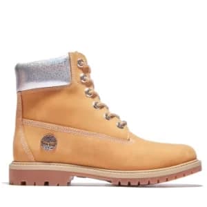 Timberland Heritage 6" Boot For Her In Yellow/silver Yellow, Size 3.5