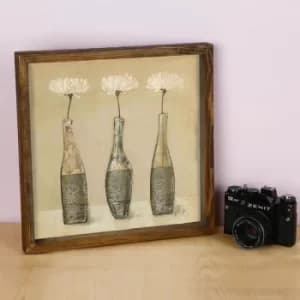 KZM462 Multicolor Decorative Framed MDF Painting